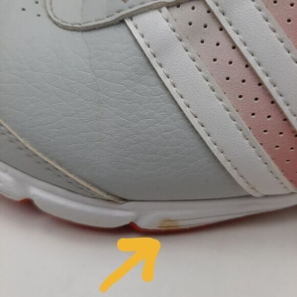 ADIDAS Tech Response Golf Shoes Soft Spike Grey & Pink Sz 7.5 Flawed - Picture 8 of 16